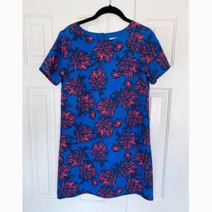 J.Crew Factory | Blue short sleeve shift dress